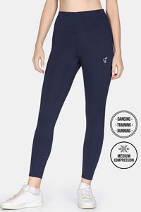 Zelocity Quick Dry Gym Leggings - Naval Academy — thumbnail 2